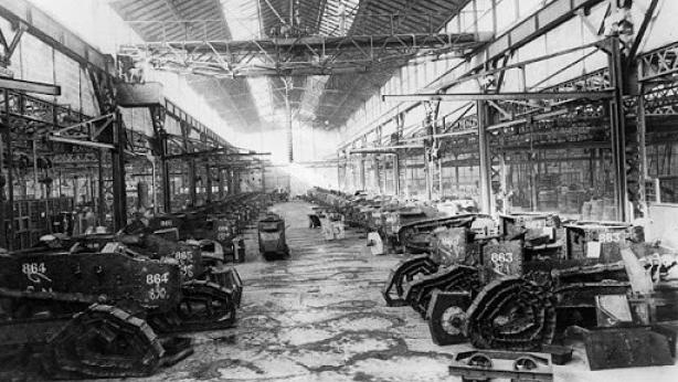Production of Renault FT tanks