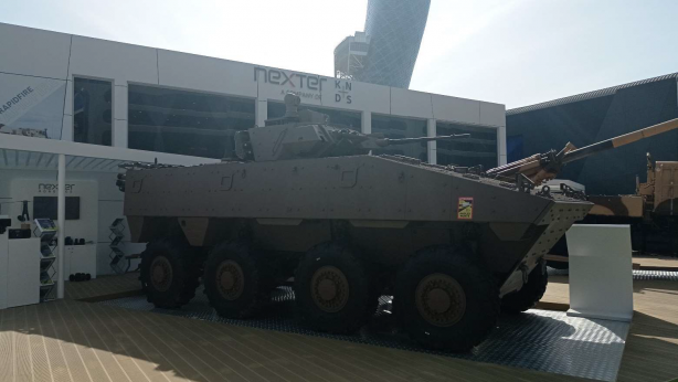 VBCI sur le stand de Nexter à IDEX